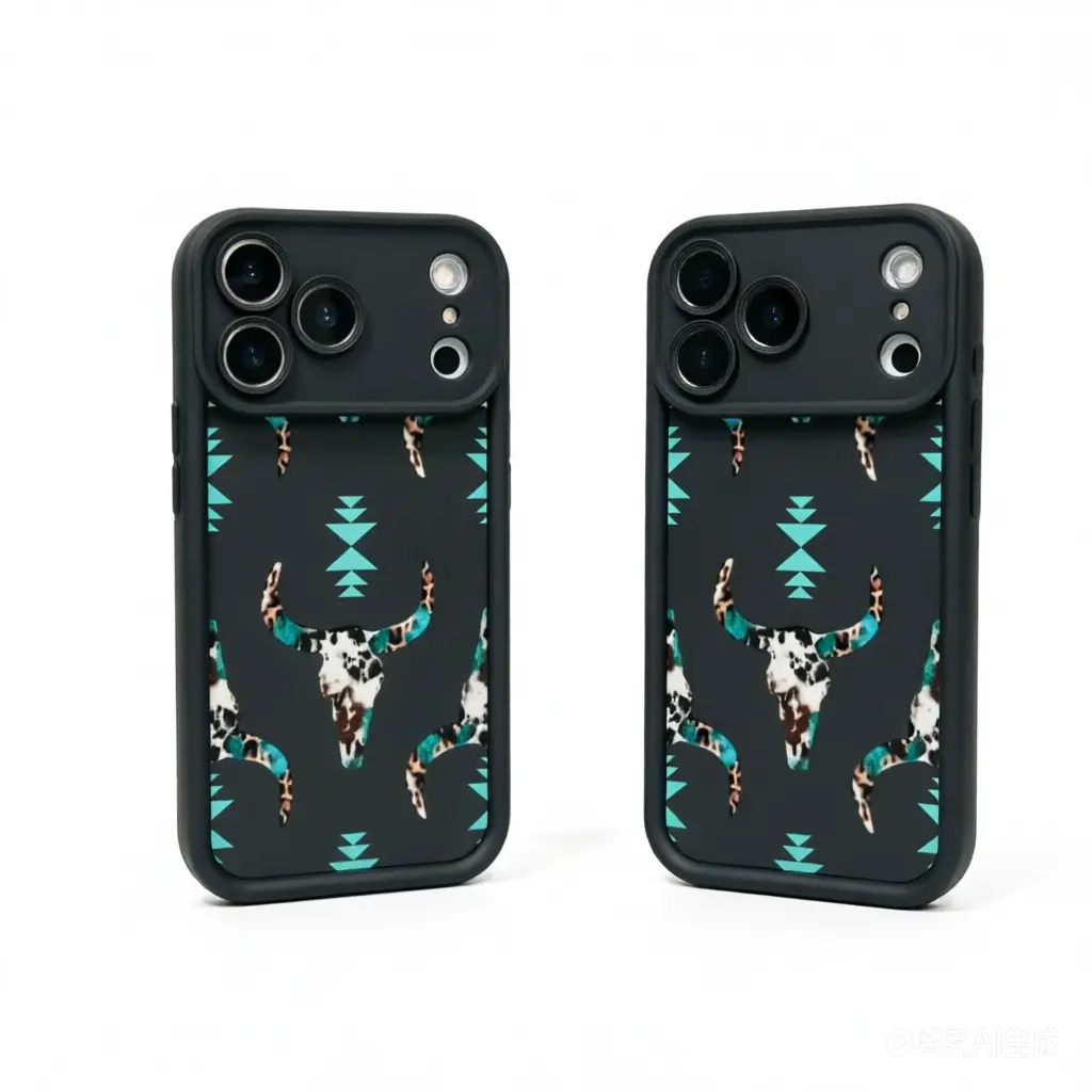 Boho Skull Silicone Phone Case – Shockproof Soft  for iPhone 17 Pro Max, 16, 15, 14, 13, 12 Mini, 11, XR, X, XS protective  skin-friendly touch soft cover hard fold flip mobile 11-17 oh one