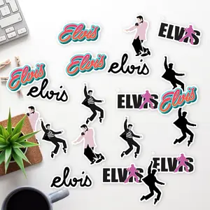 Stickers Pack 20 Pcs Elvis Laptop Bike Guitar Water Skateboard Bottle Aesthetic Vinyl Luggage Car Waterproof Bumper Colorful