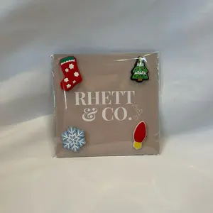 MERRY CROC-MAS CROC CHARM SET BY RHETT & CO.
