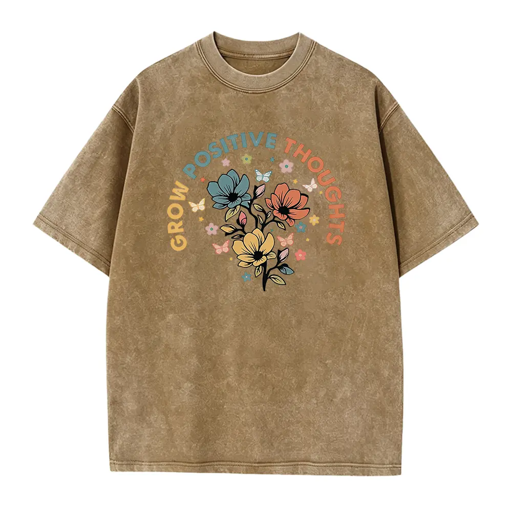 Washed T-shirt-Coffee