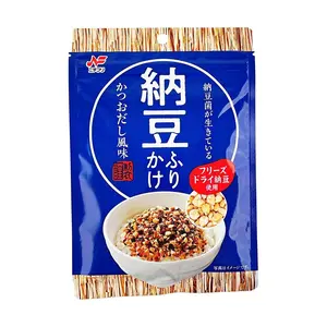 NICHIFURI Japanese Bonito Dashi Natto Flavor Rice Topping Seasoning - 27g | Savory Furikake for Rice, Tofu, Udon Noodles
