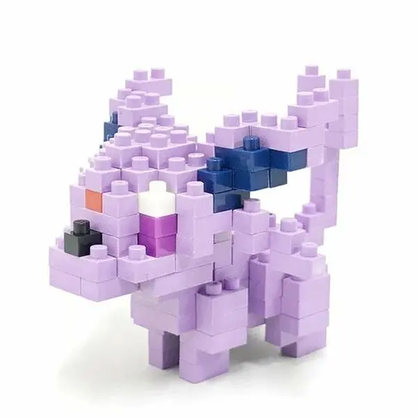 Nanoblock Pokemon Series Espeon Plastic Building Kit - Ages 12+, Collectible Brick Blocks, Dainty Figurines, Statues & Bobbleheads