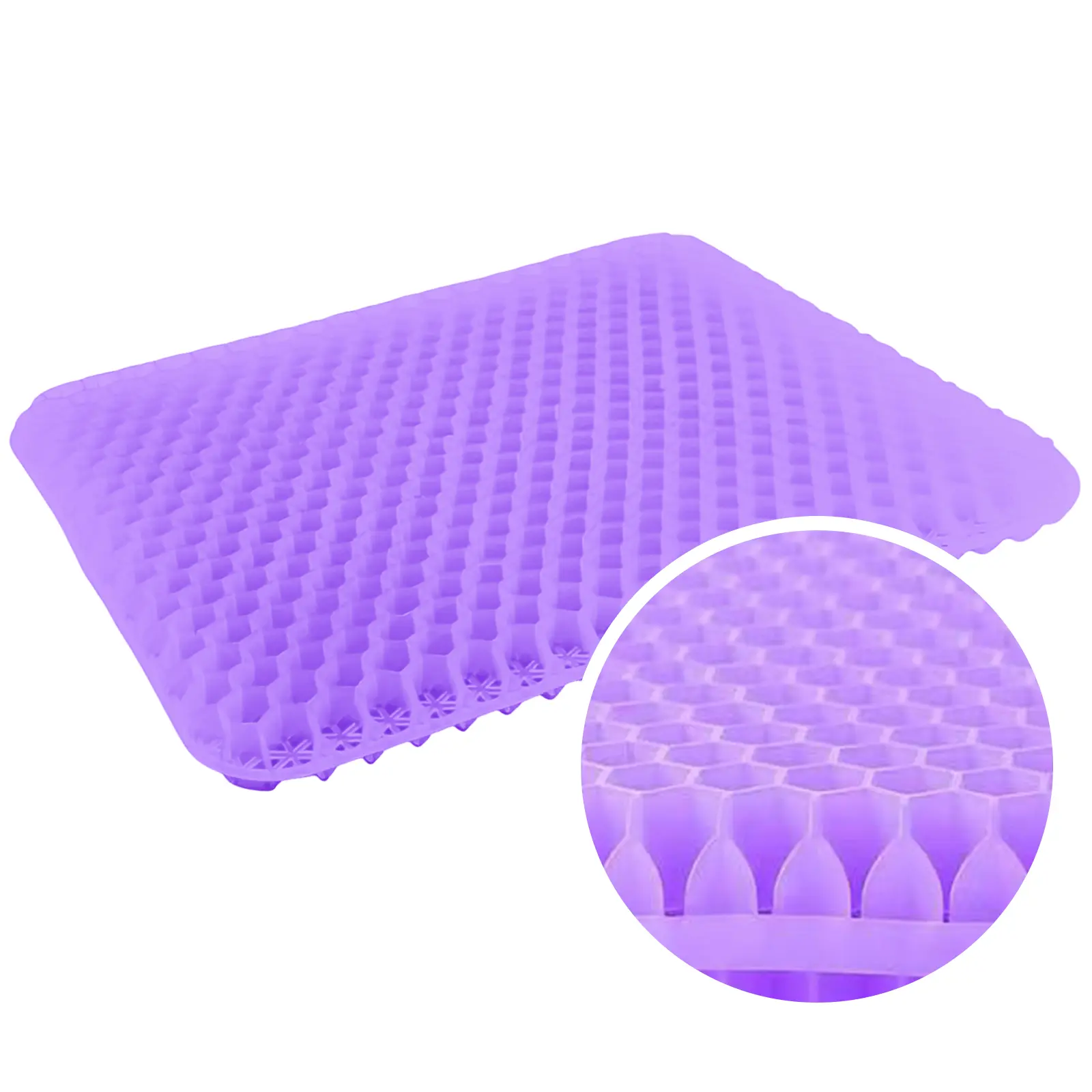 Dual Layer Honeycomb Gel Seat Cushion, Breathable Cooling Chair Pad with Ergonomic Support and Even Pressure Distribution for Office Chair, Car, Desk and Home