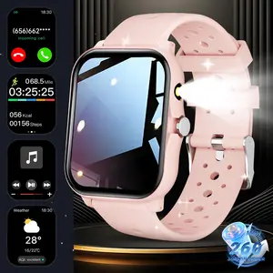 SIMSONLAB 1.83 Inch Smartwatch Wristwatch Bluetooth-compatible Calling, 100+ Sport Modes, DIY Customizable Watch Face, Message Alerts, Long Battery Life, Perfect Gift