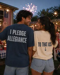 I PLEDGE ALLEGIANCE 250th 4th of July Independence Day Romantic Matching Shirts, Couple Shirt, Lover Couple Valentine , Meaningful Anniversary Gifts, Gift For Him, Gift For Her, Easy To Coordinate