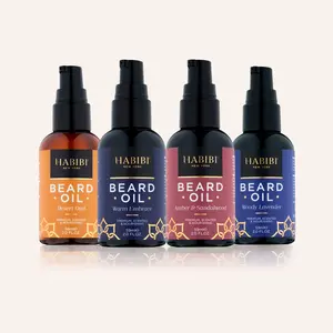 HABIBI NEW YORK Men's Scented Hair Care Oil - Single Item with Moisturizing Hydration, Spicy Bold Leather Saffron & Masculine Signature Scents for Him