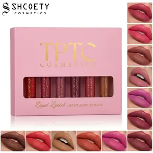 Long Lasting Matte Velvet Lip Glaze Set – Moisturizing, Non-Stick Lip Gloss, Liquid Formula with Mixed Color System, Ideal for All Skin Tones – Mother's Day Gift Lipstick Makeup Compact