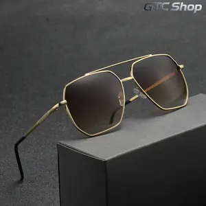 New Classic Pilot Sunglasses for Men & Women, UV400 Protection Metal Frame Mirror Lens Fashion Shades, Ideal for Driving Fishing Business Daily Leisure Summer Vibes