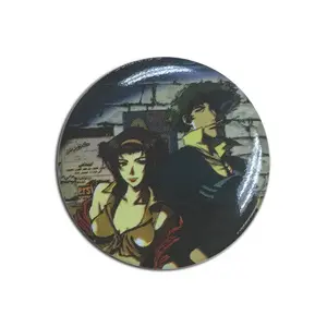 Cowboy Bebop - Faye Valentine & Spike Spiegel Button 1.25"