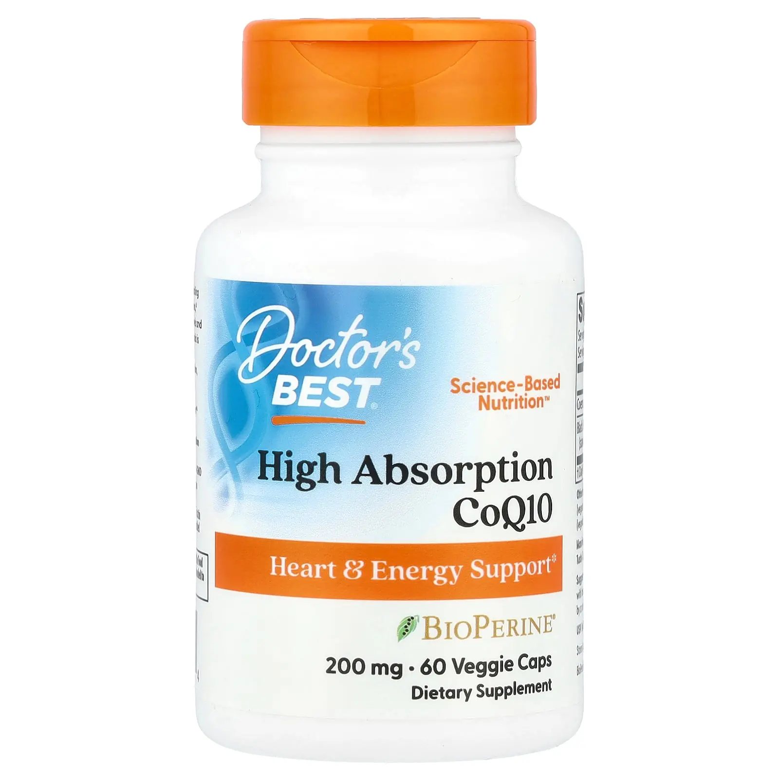 Doctor's Best High Absorption CoQ10 with BioPerine®, 60 Veggie Caps