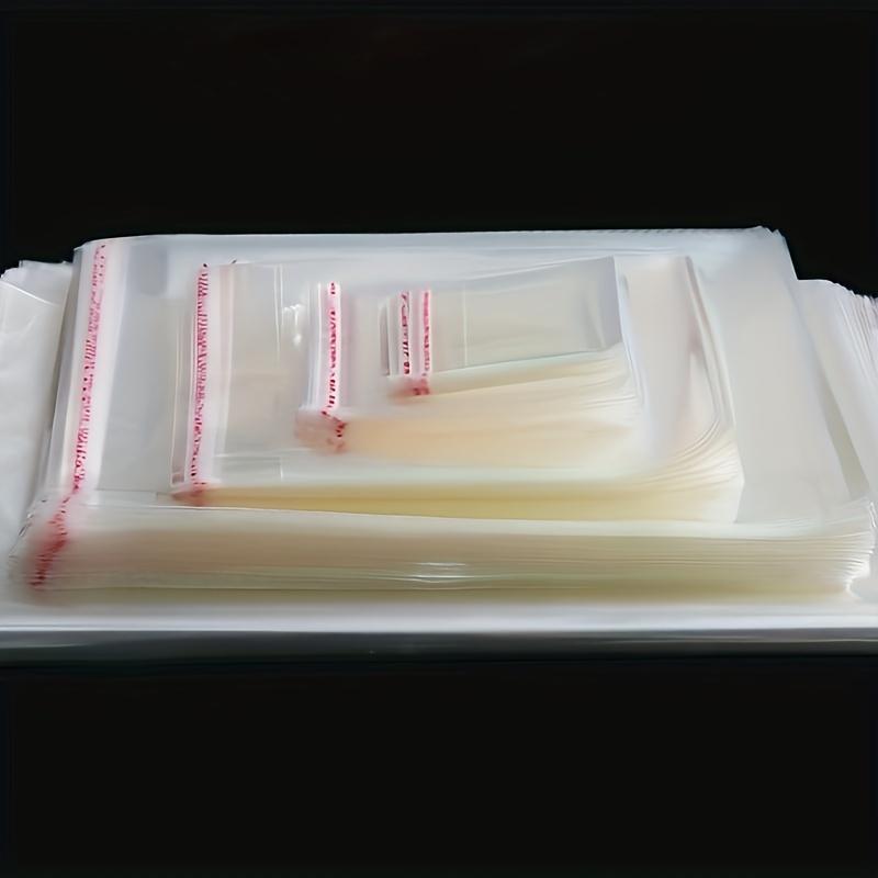 Transparent Cellophane Plastic Bag, 300pcs 3 Sizes Wrapping Bag, Resealable Bag for Photos Jewelry Sock Gift Resealable Packaging