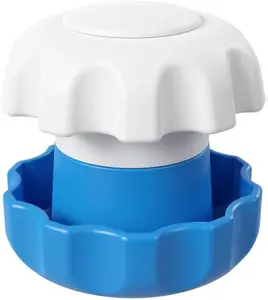 Pill Crusher for Vitamins, Tablets with Storage Compartment, Pets, Elderly, Effortlessly Crushes Medications into Fine Powder, Easy-to-Use Design, Blue, BPA Free