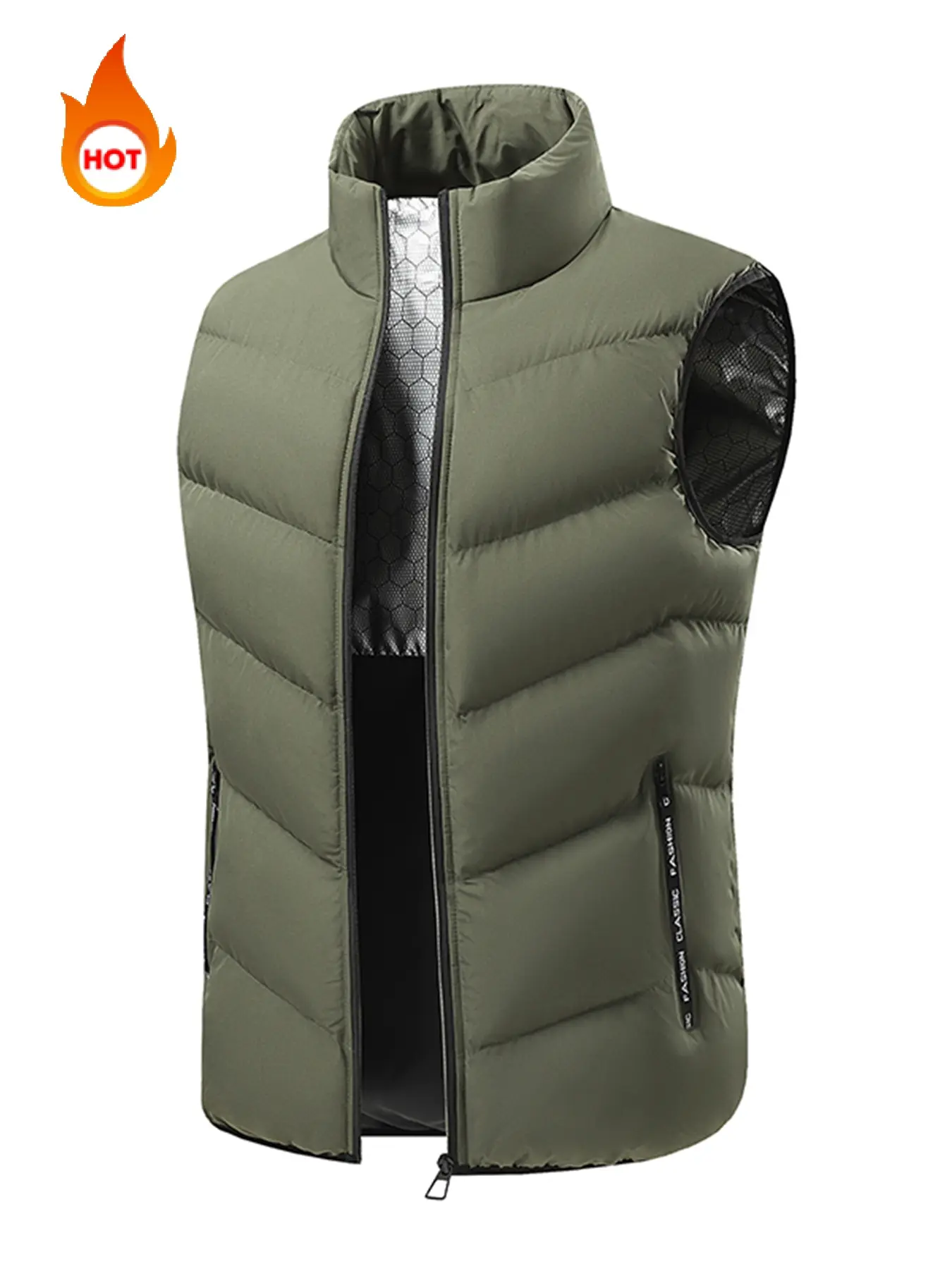 Men's Outdoor Hiking Vest, New Cotton-Padded Workwear Sports Vest for Autumn & Winter, Comfortable and Warm Athletic Apparel