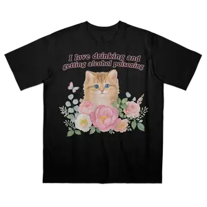 Funny I Love Drinking Cat Meme Shirt, Funny Meme Shirt, Popular Meme Shirt, Viral Meme Shirt, Offensive Shirt, Cursed Cat Shirt, Y2k Tee