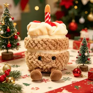 Birthday Cake Stuffed Toy, Happy Birthday Cake Stuffed Animal, Fun Collectible Plush for Kids and Adult Collectors, Perfect for Decorating Rooms and Birthday Gifts