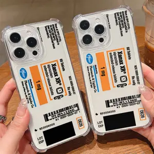 Fashionable xanaxs pattern Phone Case Suitable for iPhone 17 16e 16 15 14 13 12 11 Mini Pro Max Air X XR XSMAX 8 7 Plus Anti Fall Transparent Soft Back Cover