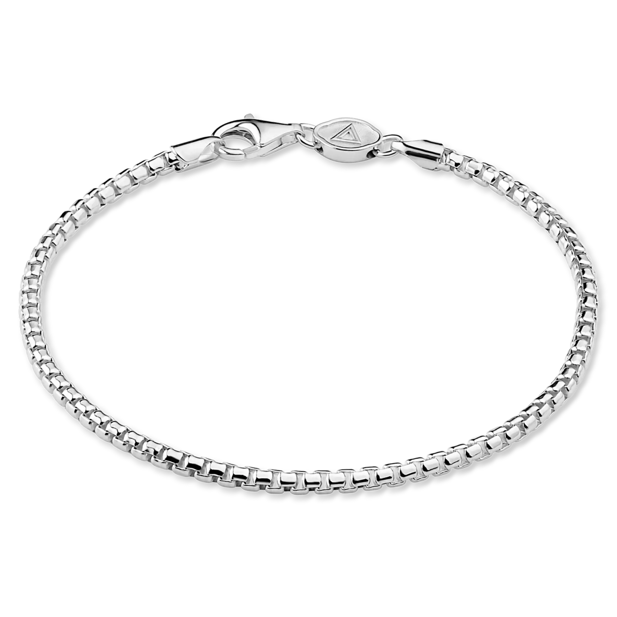 Box Chain Bracelet, Stainless Steel (2.5mm)