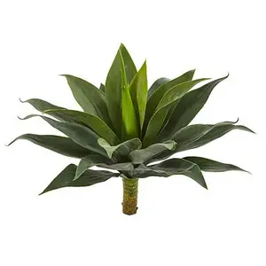 Nearly Natural 19 in. Large Agave Artificial Plant (Set of 2)