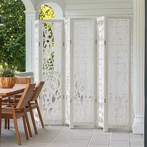 Ella Solid Wood Folding Room Divider Indoor Privacy Screen