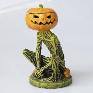 Creative Candle Holder Pumpkin Sir Model Figurine – Scary yet Cool