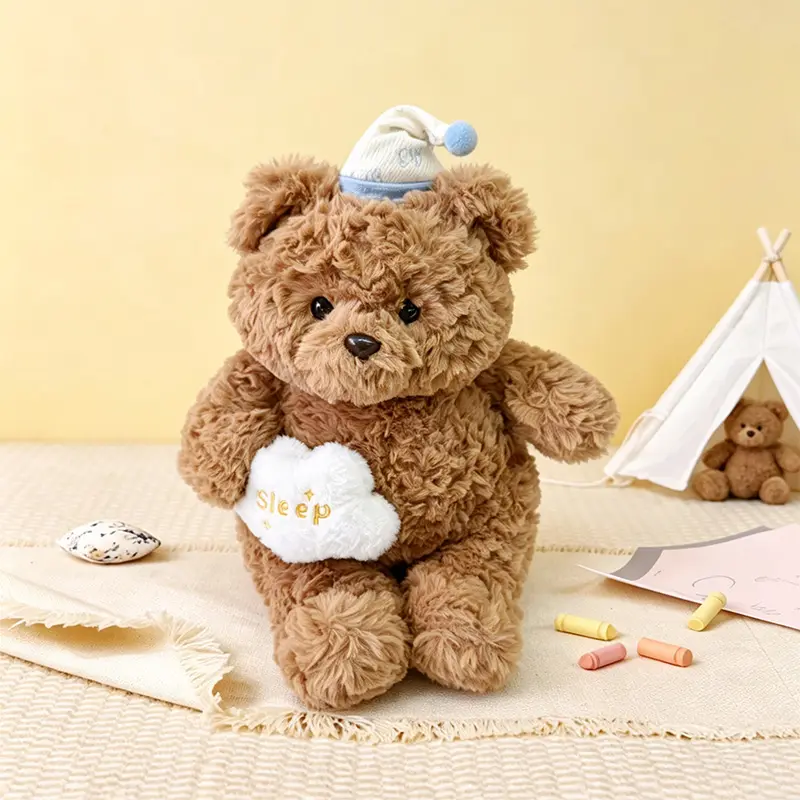 MINISO Kawaii Dreamy Bear Plush Doll – Soft Cuddly Teddy Bear, Cute Cozy Stuffed Animal for Bedroom Decor, Birthday & Holiday Gifts