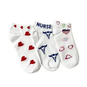 EMI Nurse Socks – 3 Pack | Fun & Cute Prints for Nurses & Medical Professionals | Soft Cotton Blend, One Size Fits Most