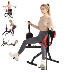 Hip Abductor Adductor Machine | Home Gym for Glute & Thigh Workout | Open Hip Design, Adjustable Resistance, Chest & Back Exercises