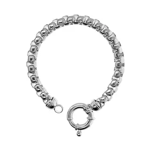 Italian Bronze x David Markstein Bold Box Chain Bracelet