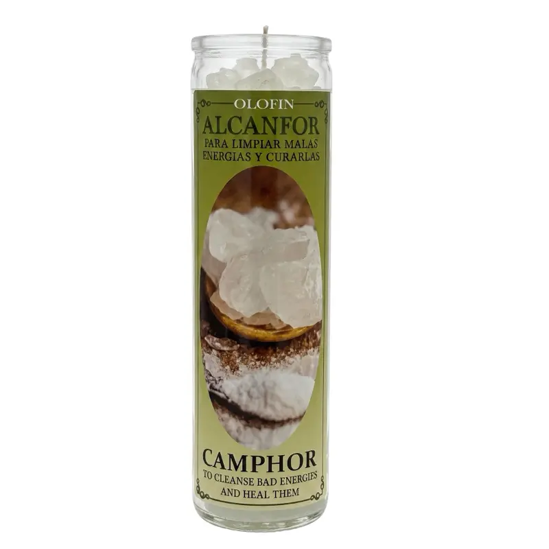 Alcanfor (Camphor) Prepared Ritual Candle Perfumed