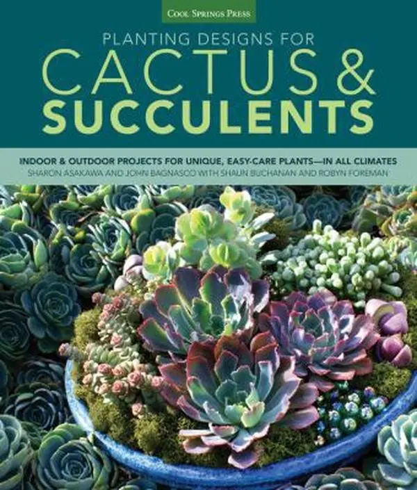 USED Book - Planting Designs for Cactus & Succulents: Indoor and Outdoor Projects for Unique, Easy-Care Plants--In All Climates by Asakawa, Sharon (Paperback) - english