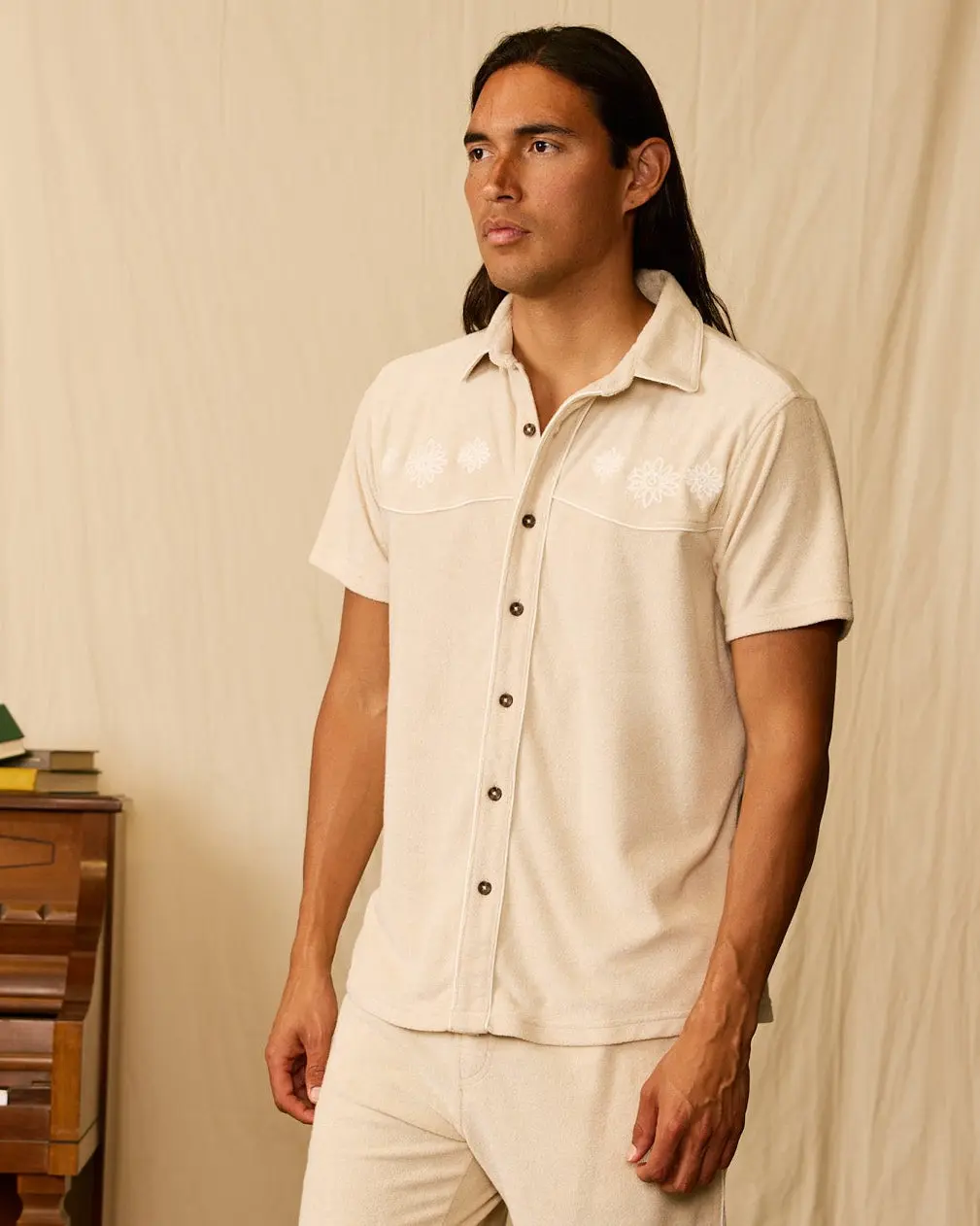 The Gaucho Terry Cloth Shirt - Alabaster