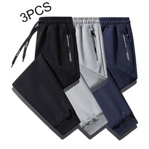 Men's 3-Pack Jogger SweatPants Lightweight Autumn and WINTER | Casual Comfy | Men's Bottoms for Daily Wear | suitable for outdoor sports | Hidden Zipper | Spacious Pockets | Joggers & Straight-Leg Styles Available