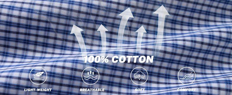 MoFiz Men's Pure Cotton Sleepwear Casual Sleepwear 3PACK Pajama Set