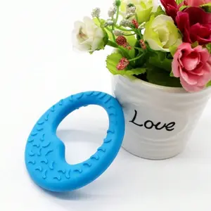 Pet Toy Molar Tooth Circle TPR Dog Training Chew Toy  Resilient and Durable for Puppy Teeth Grinding Moon Toys