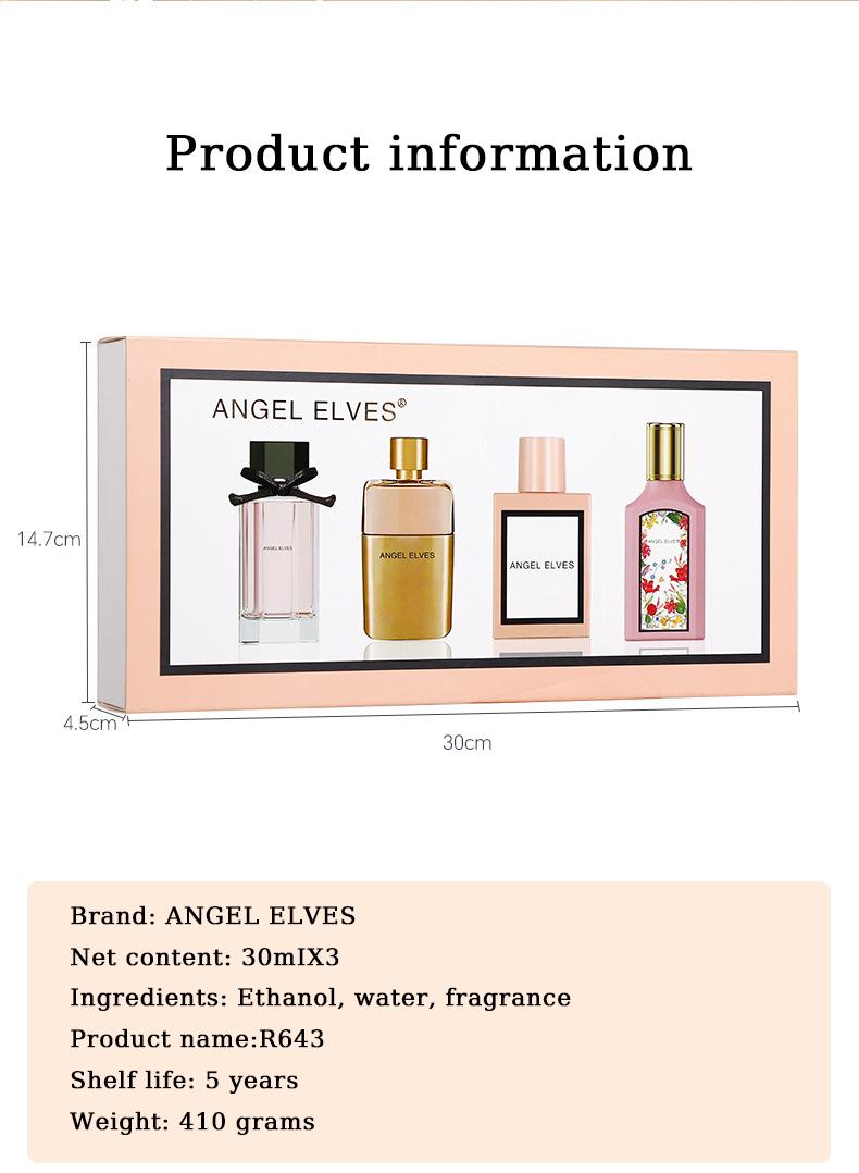 Women’s perfume, a natural spray with a sweet scent—rich yet refined, featuring notes of lily of the valley, gardenia, orange blossom, and sandalwood; long-lasting fragrance