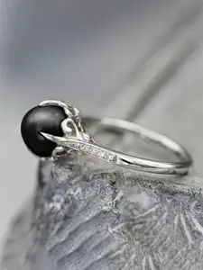 1 PC Classical Cubic Zirconia & Faux Pearl Ring For Women For Wedding Anniversary Jewelry Gift Vintage Rings Jewelry