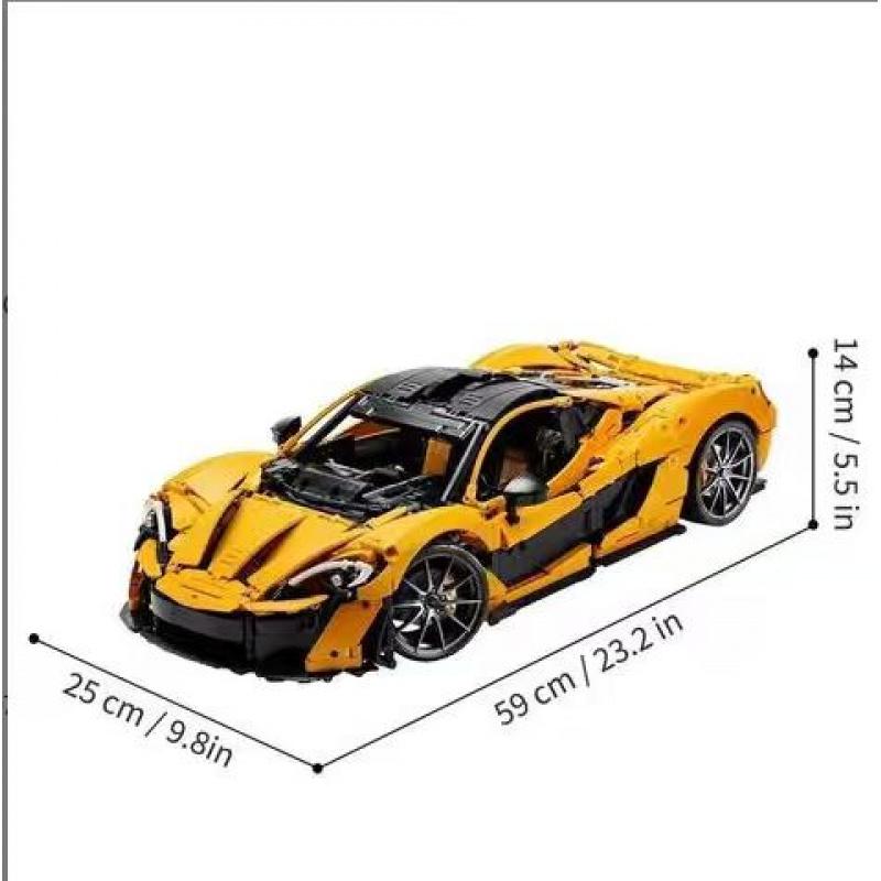 893Pcs Technical Building Blocks  P1 Super Racing Car 1:8 Sports 42172 Car Bricks Toys Set Model Ornament Kids Gifts Boys Toys