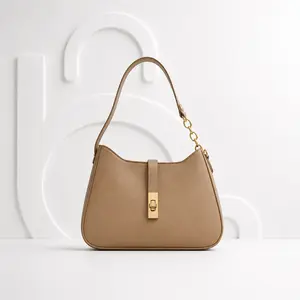 Rectangular Shoulder Bag for Women Chain Strap Underarm Purse Small Baguette Bag Casual Satchel Bag Top Handle Handbag Work Shoulder Bag Date Night Bag Vegan Leather Purse for Ladies Teens College Students Office Party Travel Shopping Daily Use Chic Gift