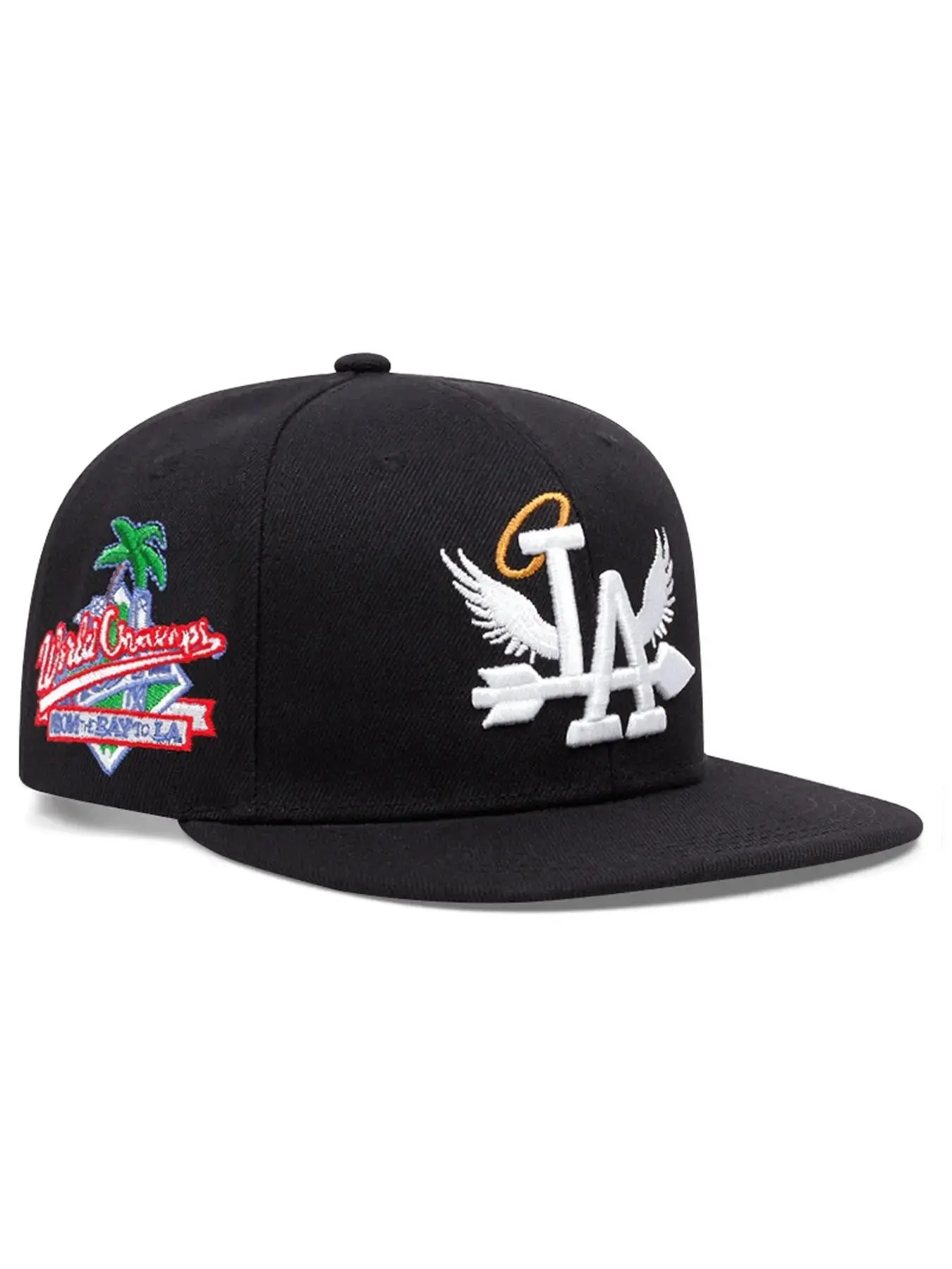 Unisex Adjustable Performance Snapback, Flat Brimmed Cap for Men & Women, Adjustable Stylish Hat, Letter Embroidered Hat