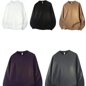 2026 New Round Neck Waffle Sweatshirt Solid Color Casual Comfortable Pullover Fall Shoulder