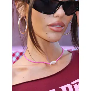 Aruba Pearl Pendant Necklace Pink