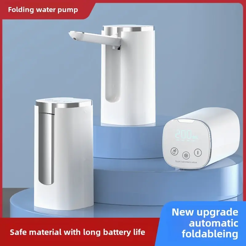 Smart Water Dispenser Pump - Portable Electric Drinking Water Pump for 3-5 Gallon Bottles with Digital Display, USB Rechargeable - Home, Office, Outdoor Use