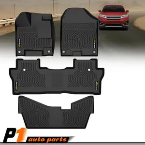 4PCS TPE Floor Mats Liner Fit For 2016-2022 Honda Pilot 3D Molded All Weather Car Interior Accessory Truck Accessories
