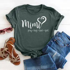 Mimi Pray Hug Love Spoil Shirt, New Grandparent Shirt, Mimi Life Shirt, New Mimi Shirt, Mothers Day Shirt for Mimi, Funny Grandparents Shirt