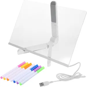 Glowing Acrylic Writing Board: LED Memo Board for Home & Office – Brighten Up Your Space While Jotting Down Reminders, Quotes, or Daily Plans (Reusable & Stylish!)