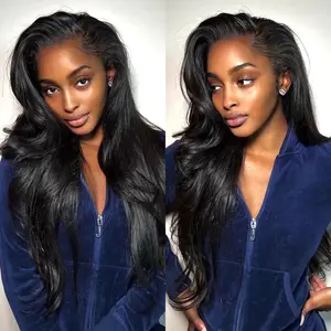 [3 In 1 Half Wig] OQ HAIR Pre-Style Yaki Straight & Kinky Straight Wavy Half Wig With Drawstring Invisible Hairline Wear Go Glueless Wig Human Hair