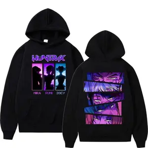 ?Unisex Demon Hunters Boosh Light Cute Ghost Hoodie 2025 ?C K-pop Film Aesthetic Clothing Graphic Sweatshirt, High Quality Fleece Streetwear for Men & Women Long Sleeve Menswear