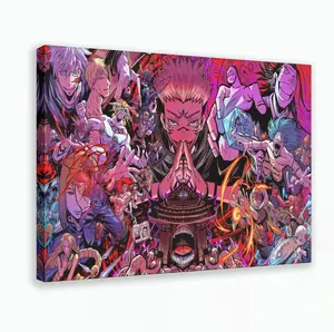 Jujutsu Kaisen Shibuya Incident Arc Poster Jujutsu Kaisen Anime Poster  High Quality Canvas Cloth Poster for      A Decor Room Illustrations Character Art Decoration