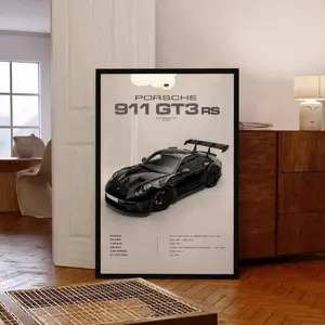 [SALE UP TO 50% - UNFRAMED] Porsche Poster 911 GT3 RS 2023 Supercar Wall Art Automotive Decor Luxury Car Print Modern Racing Poster - Car Art - Wall Art - Home Decor - Complimentary Delivery