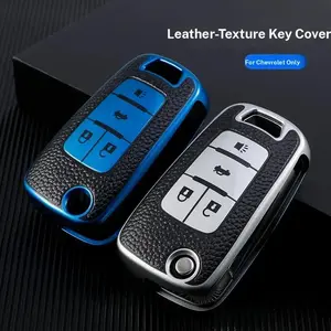 Fashion Anti-Scratch Key Cover, Car Key Protector, Men and Women Driver's Partner, Keeps Keys New and Beautiful, Fits Chevrolet Silverado, Colorado, Tahoe, Suburban
